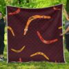 Australia Aboriginal Boomerangs Premium Quilt A0  Quilt